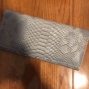 Gray snake skin wallet
